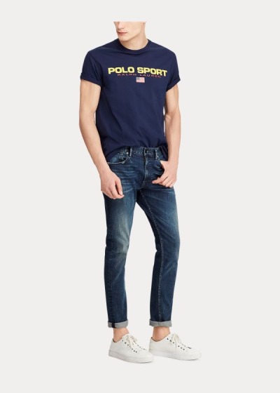 Men's Polo Ralph Lauren Classic Fit Polo Sport T Shirts | 579280ZEX